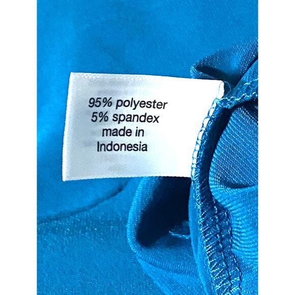 Lane Bryant Pull On Pants Aqua Womens Plus 22 / 24 Stretch Polyester Spandex - Picture 7 of 7